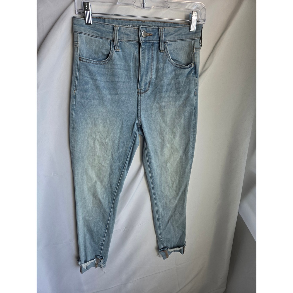 American Eagle Next Level Stretch Jeans Womens X-Short Blue Light Skinny